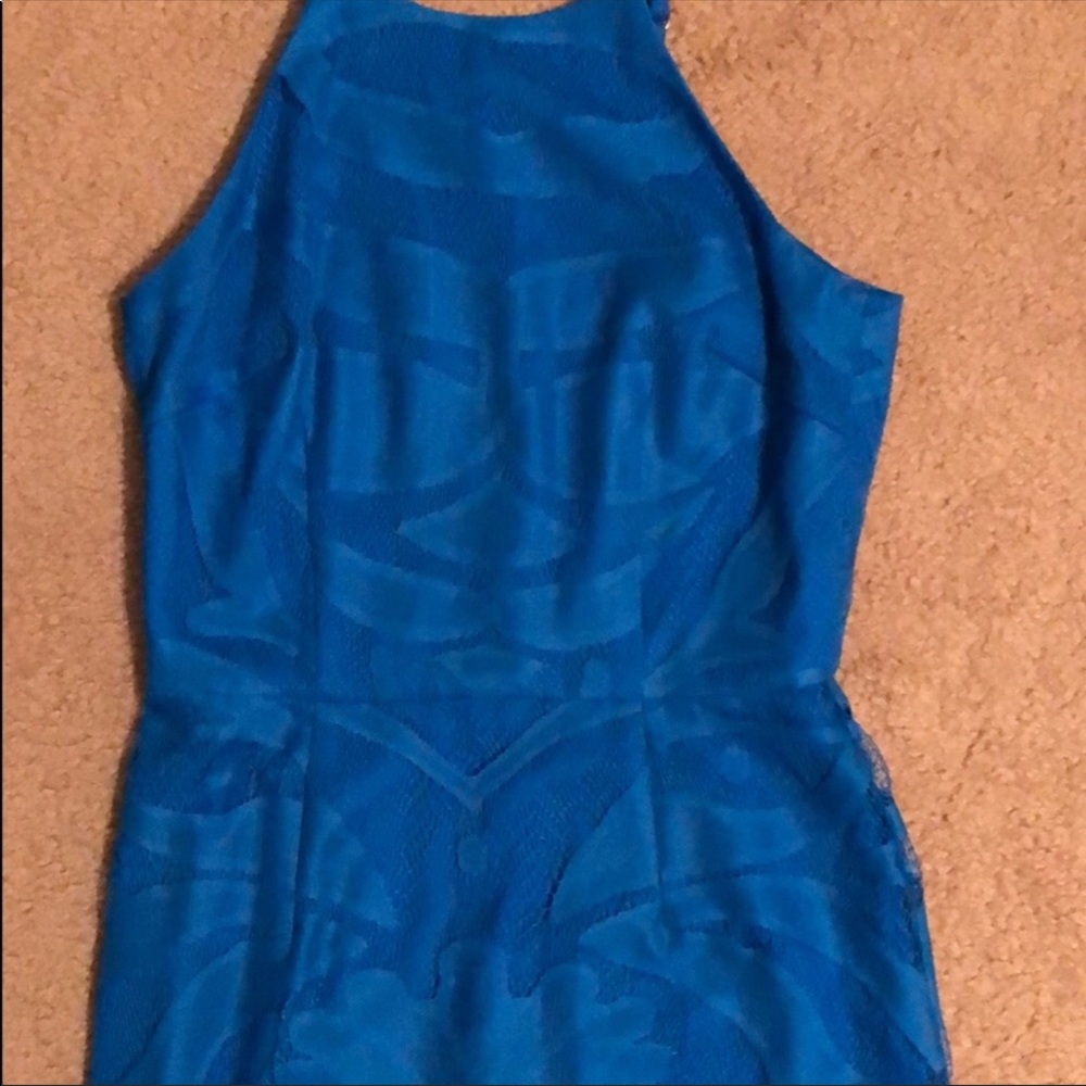 Fun blue dress with fringe! NWOT! - Picture 4 of 5